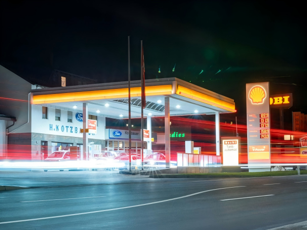 How can lighting choices help your gas station stand out?