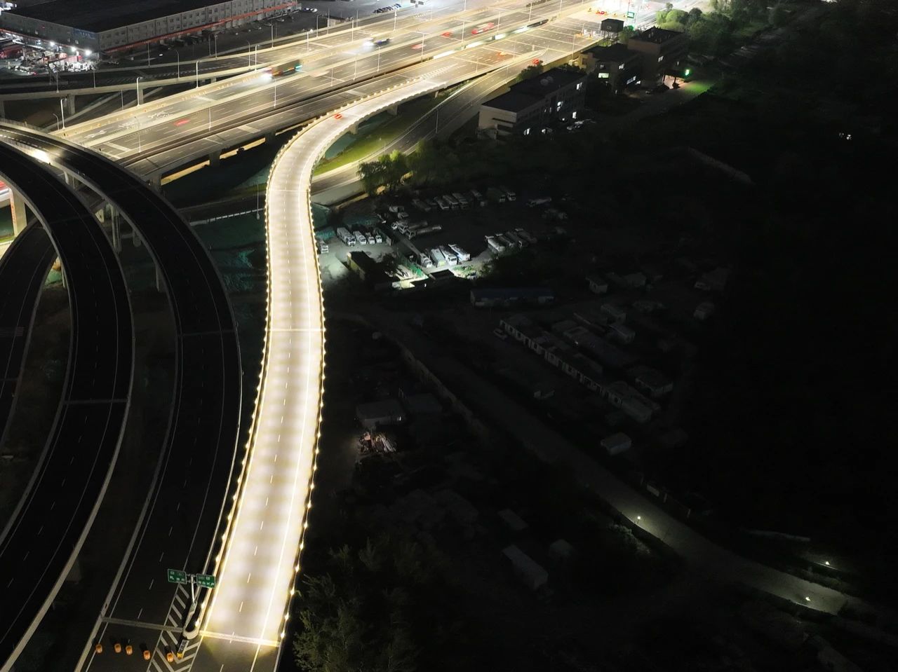 Jinan Zero Interchange, Shanghai Sansi, low-level lighting technology, intelligent lighting, transportation construction