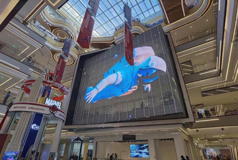 Indoor LED screens, mall atrium advertising, digital signage for retail, brand display solutions, commercial LED displays