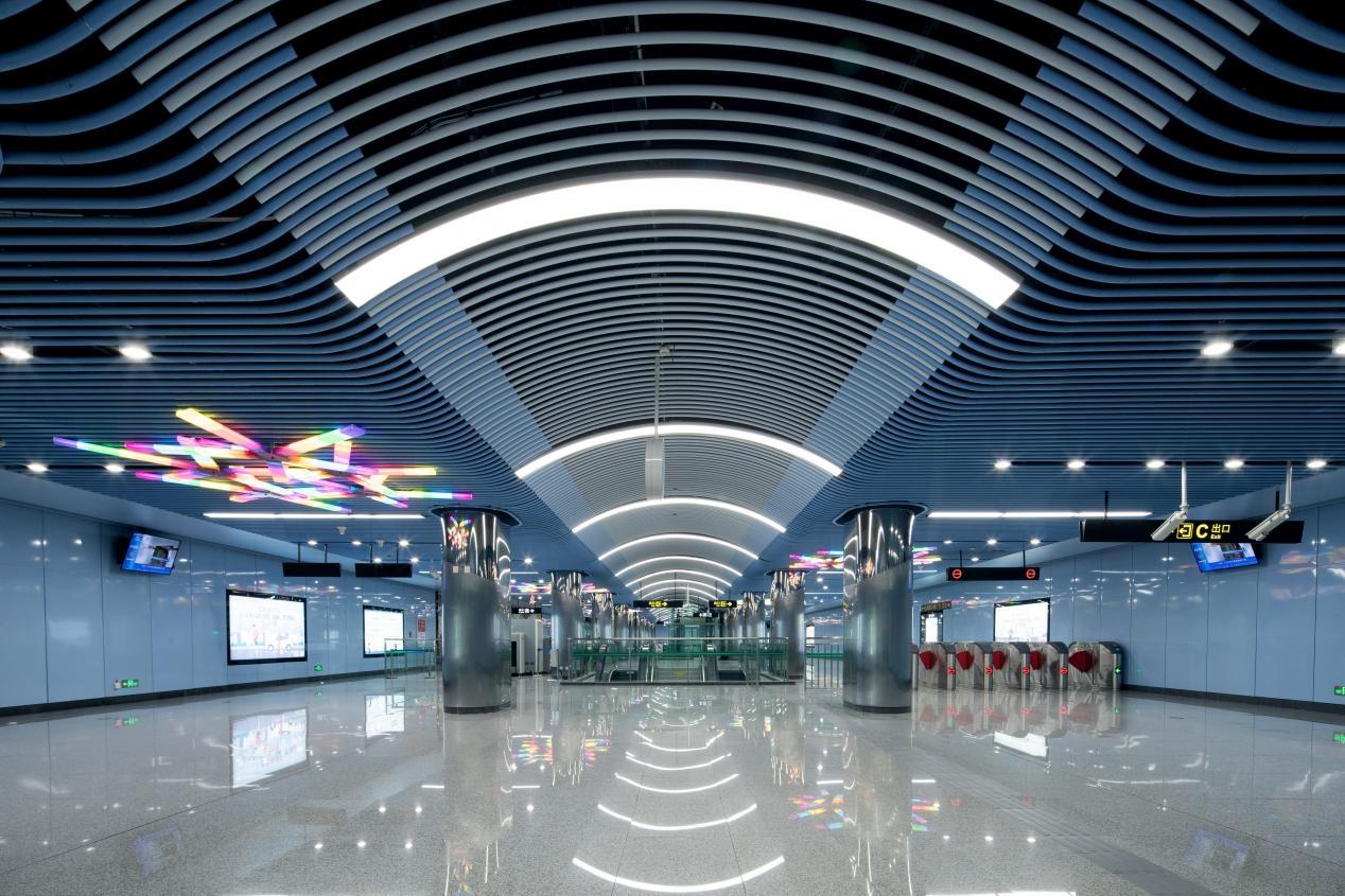 intelligent metro lighting, subway lighting, human-centric lighting system, smart subway illumination, LED lighting