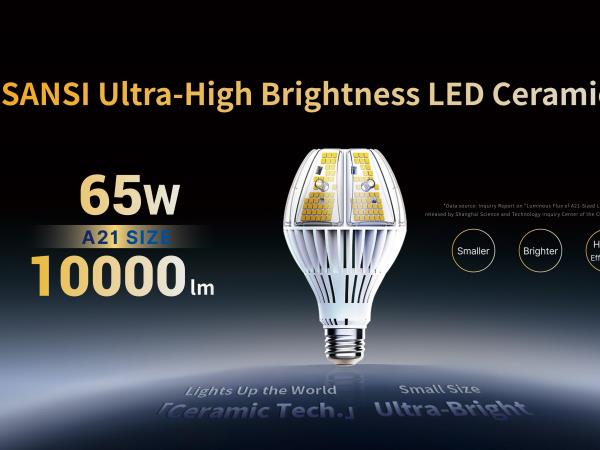 Beyond What You See | SANSI Releases Groundbreaking 10,000 Lumen A21 Ceramic Bulb High-End Light Source, Filling a Global Market Gap
