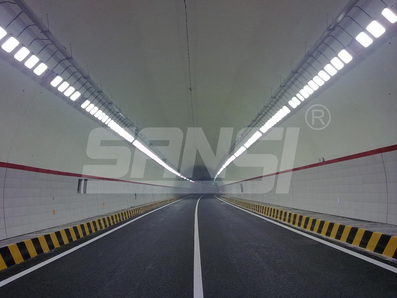 LED tunnel lights, tunnel lighting system, glare-free tunnel lighting, intelligent tunnel lighting, road safety