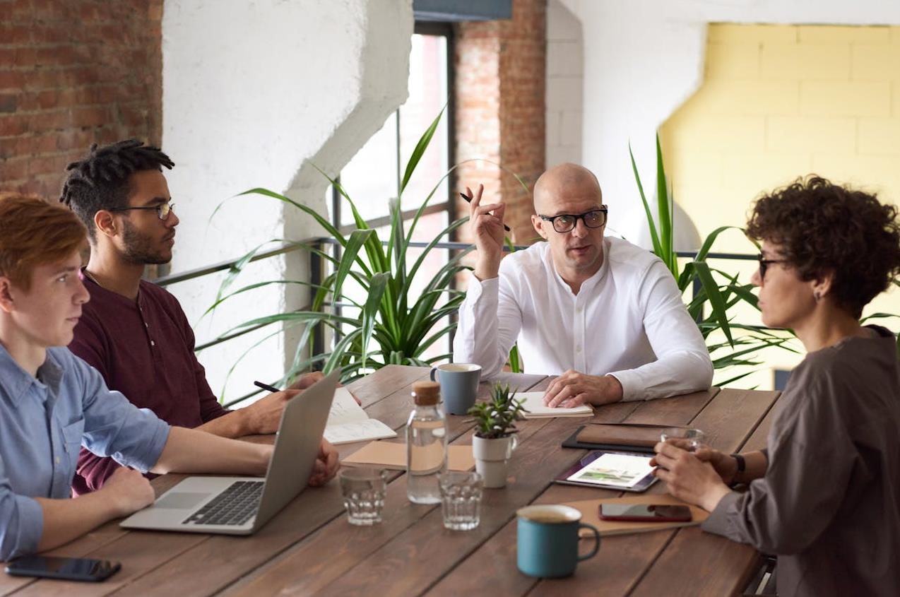 a team selecting LED fixtures for commercial projects