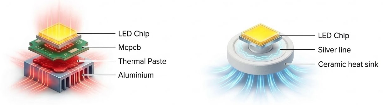 SANSI grow lights, ceramic heat dissipation, LED plant lights, secondary optical design, indoor farming lights, horticulture lighting