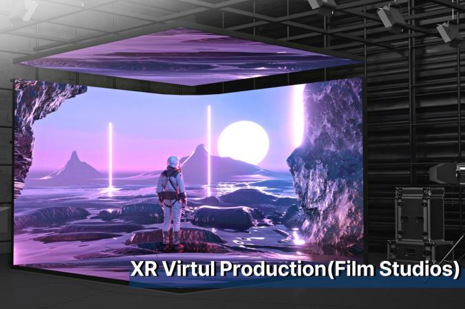 LED Displays for Virtual Production, Extended Reality and Film Studios: Real-Time Virtual Scene Composition for Seamless Integration with Media Broadcast and Entertainment