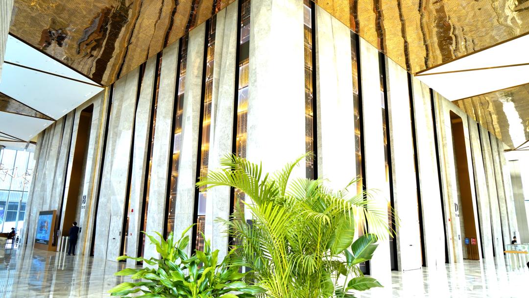 Zhangjiang Science Gate LED display, Zhangjiang twin tower, Sansi LED solutions, high-end LED display Zhangjiang, Twin Towers vertical LED screens