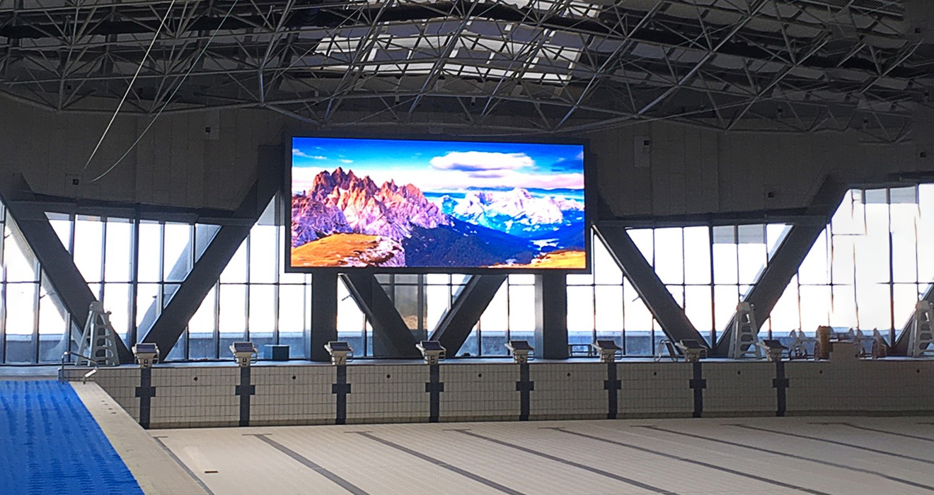 Sansi LED Full Color Display Helps Renovate International Level Natatorium