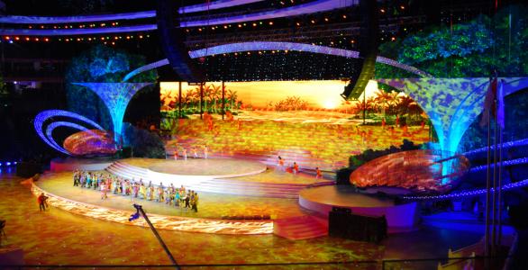 Infinitely Gorgeous! SANSI LED Rental Display Assists in Staging Commercial And Cultural Feast