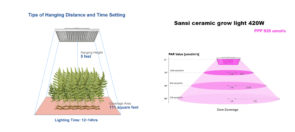 Tips of hanging distance and time setting