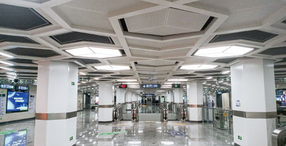 Sansi LED Lighting Up Guiyang Metro Line 2