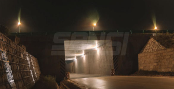 SANSI Road Lighting Case∣Ceramic LED Street Lights, Light up 22 Kilometers 351 National Highway