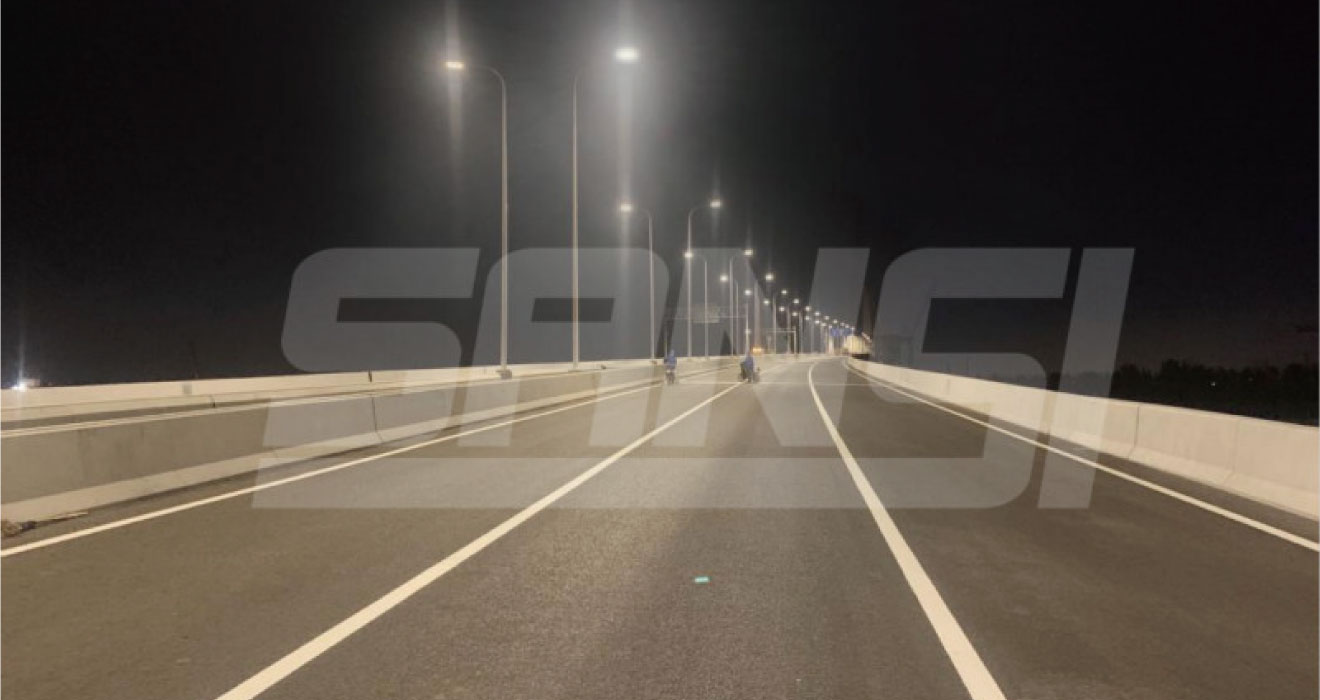 Sansi LED Lighted up the Third Minpu Bridge